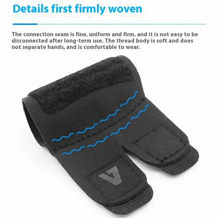 AOLIKES 1581 Double Finger Support Compression Finger Sleeve Joint Protection for Basketball / Volleyball - L