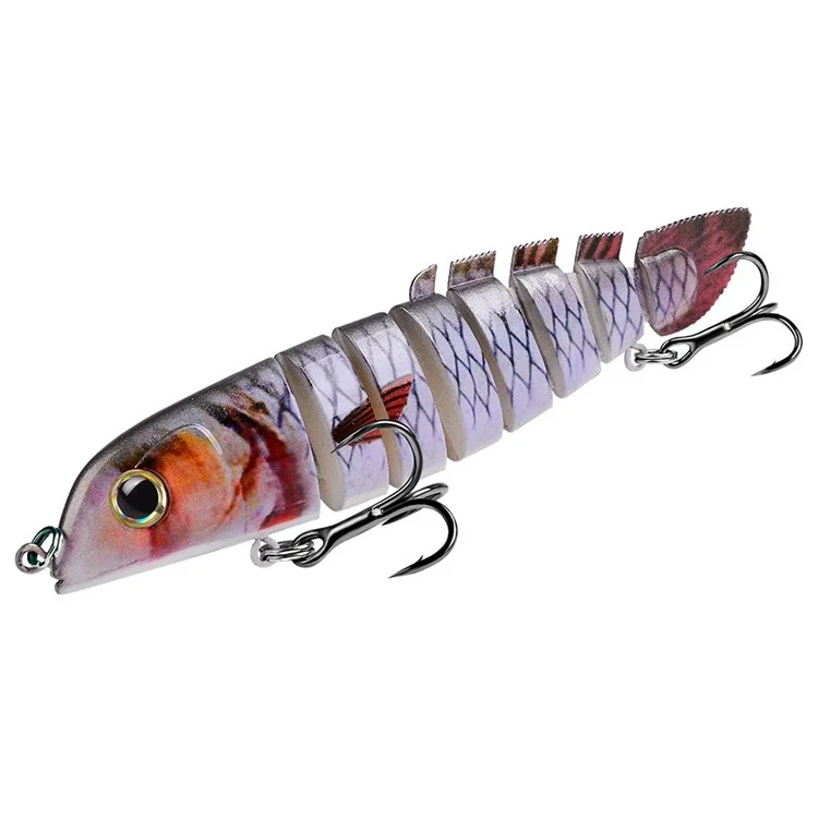 PROBEROS HS075 Sinking Multi-Section Loach Lure 13cm 21.8g Bionic Bait Fishing Tackle - Color A