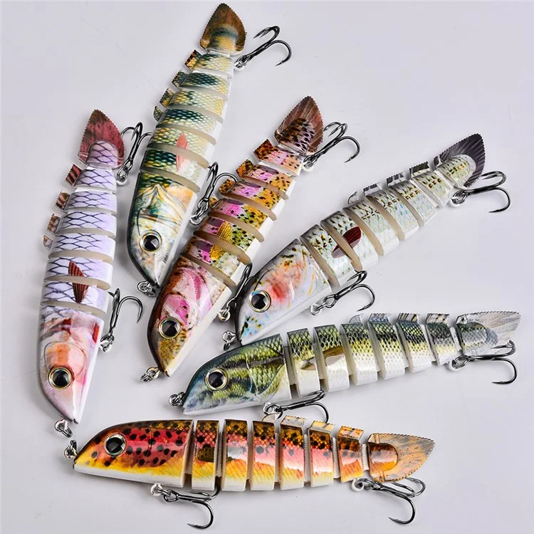 PROBEROS HS075 Sinking Multi-Section Loach Lure 13cm 21.8g Bionic Bait Fishing Tackle - Color A