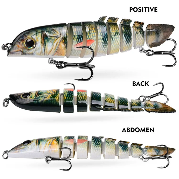 PROBEROS HS075 Sinking Multi-Section Loach Lure 13cm 21.8g Bionic Bait Fishing Tackle - Color A