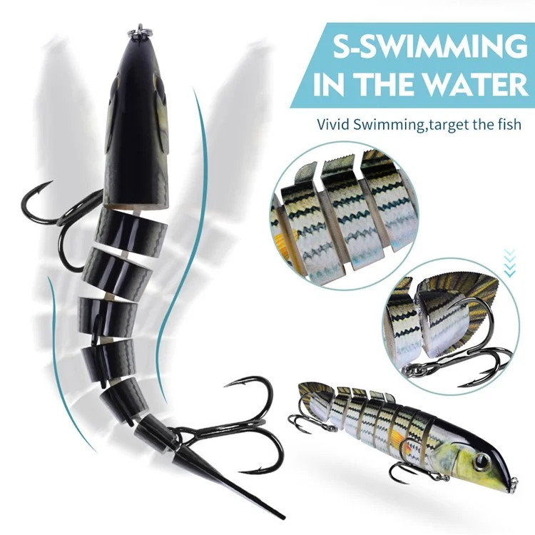 PROBEROS HS076 Multi-Jointed Fishing Lure 16.5cm / 42g Swimbait Bass Lifelike Bait Sinking Lure - Style A