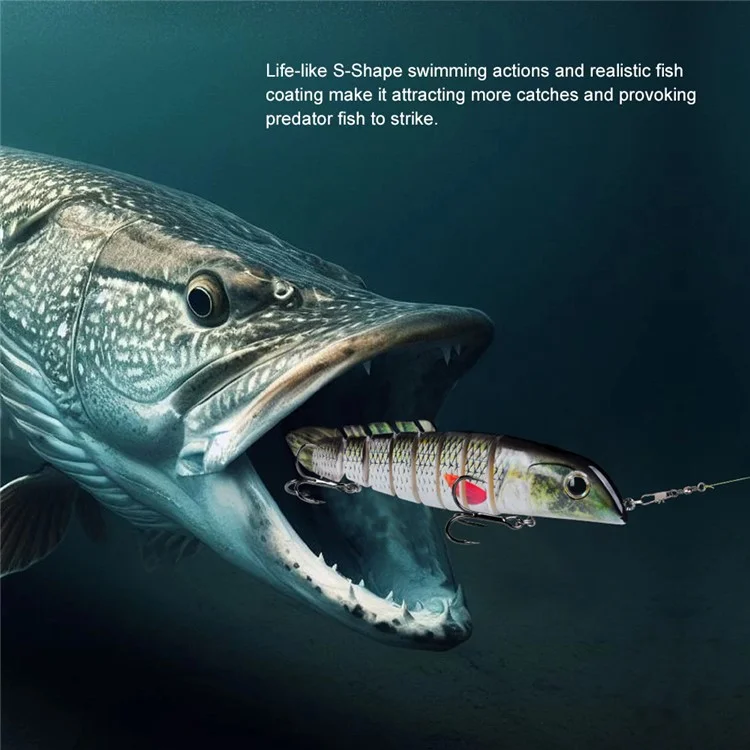 PROBEROS HS076 Multi-Jointed Fishing Lure 16.5cm / 42g Swimbait Bass Lifelike Bait Sinking Lure - Style A