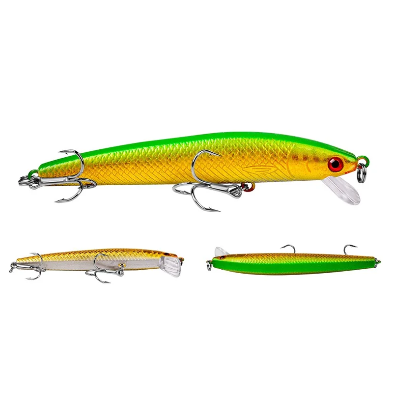 PROBEROS DW1198 Lifelike Plastic Fishing Lures Minnow Lure Swimbait with Hook - Style A