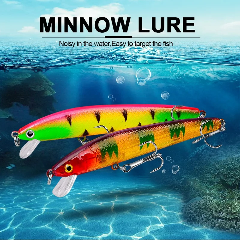 PROBEROS DW1198 Lifelike Plastic Fishing Lures Minnow Lure Swimbait with Hook - Style A