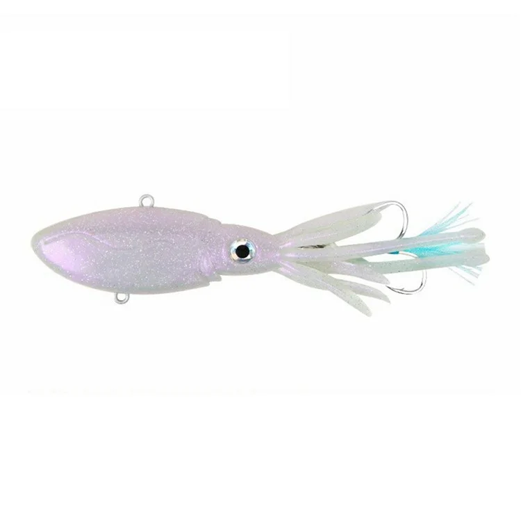 LETOYO 133mm 90g Tiefsee-Leuchtkalmar UV VIB Köder zum Meeresangeln auf Angelbooten - Stil A