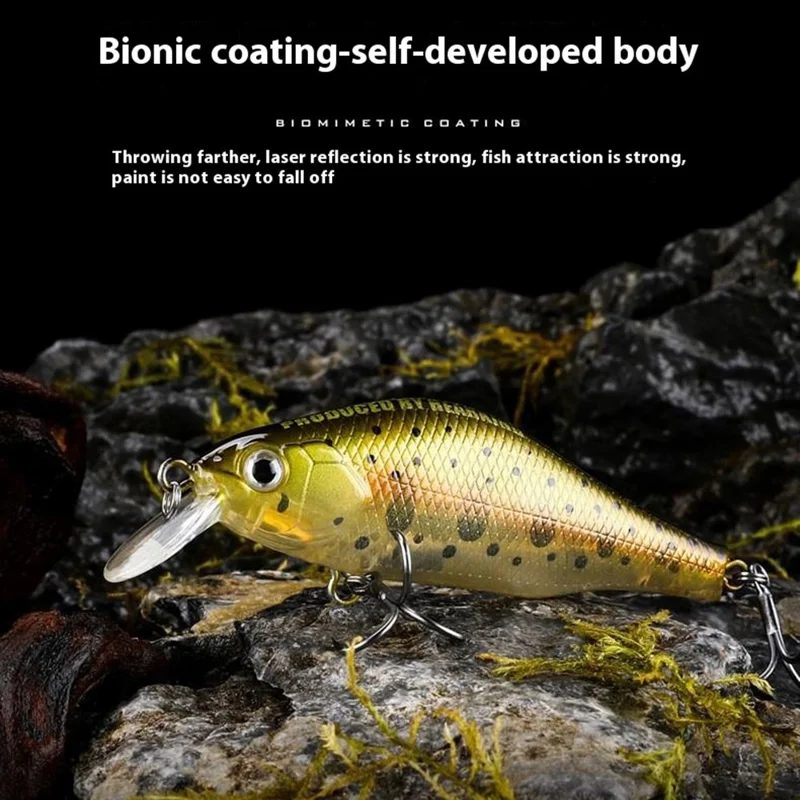 BEARKING Asinia A29 Isca de Minnow Afundante 70mm 8,6g com Bola de Chocalho, Revestimento UV, Iscas de Pesca ABS - Estilo A