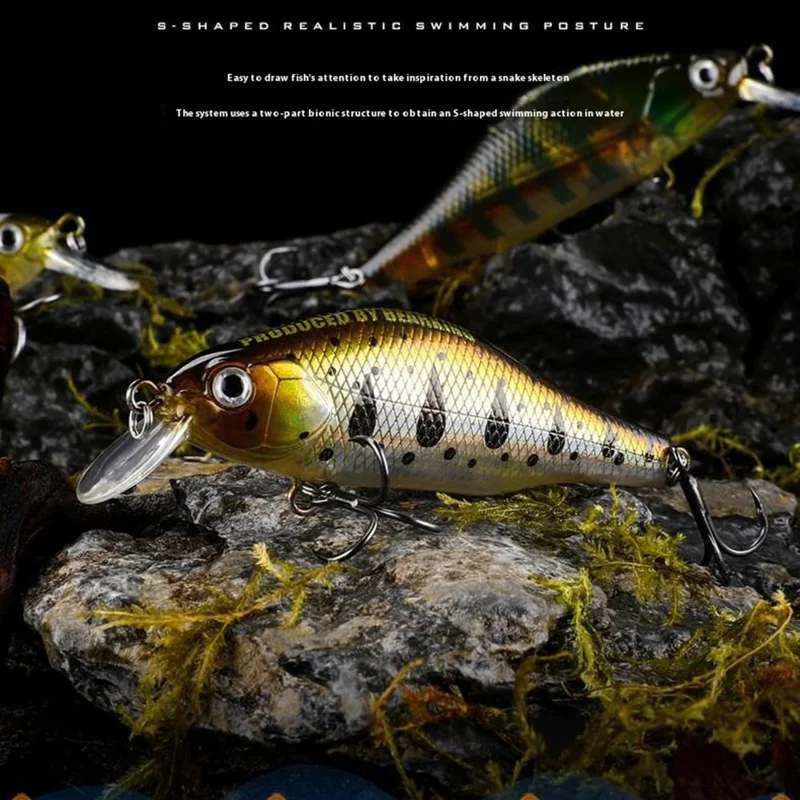 BEARKING Asinia A29 Sinking Minnow Lure 70mm 8.6g Rattling Ball UV Coating ABS Fishing Bait - Style I