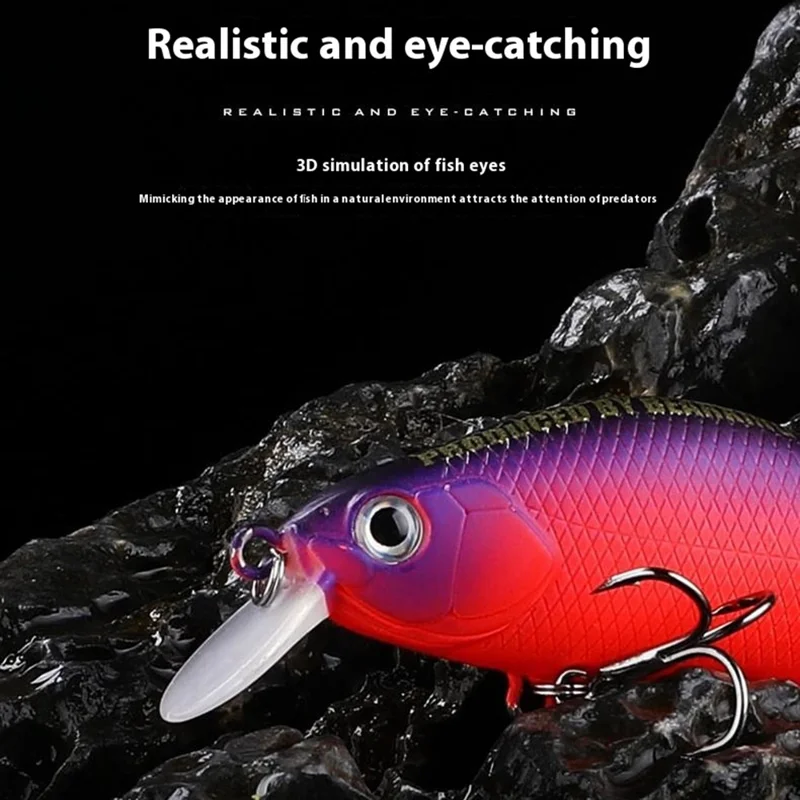 BEARKING Asinia A29 Sinking Minnow Lure 70mm 8.6g Rattling Ball UV Coating ABS Fishing Bait - Style I