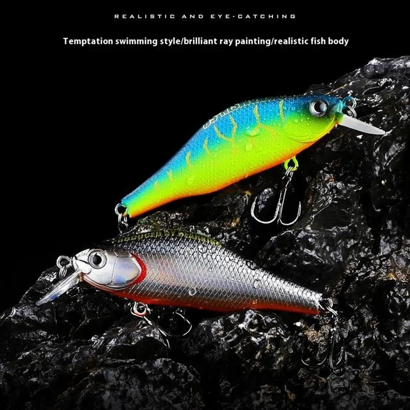 BEARKING Asinia A29 Sinking Minnow Lure 70mm 8.6g Rattling Ball UV Coating ABS Fishing Bait - Style I