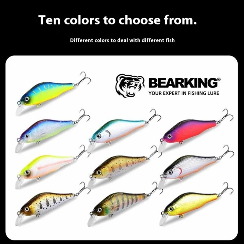 BEARKING Asinia A29 Sinking Minnow Lure 70mm 8.6g Rattling Ball UV Coating ABS Fishing Bait - Style I