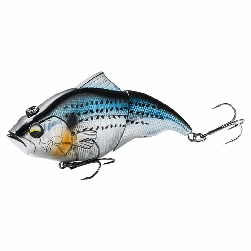 HL00354 Esca da Pesca da 44g Tipo Affondante in 2 Sezioni 11,5 cm Esca Pesce Bionico con 2 Ami Tripli - Stile A