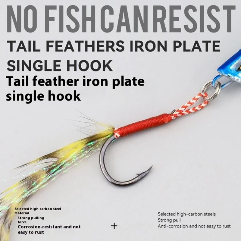 Esca da pesca in metallo da 7 cm, 30g, con motivo a serpente per lanci a lunga distanza, affondante - Blu / Argento