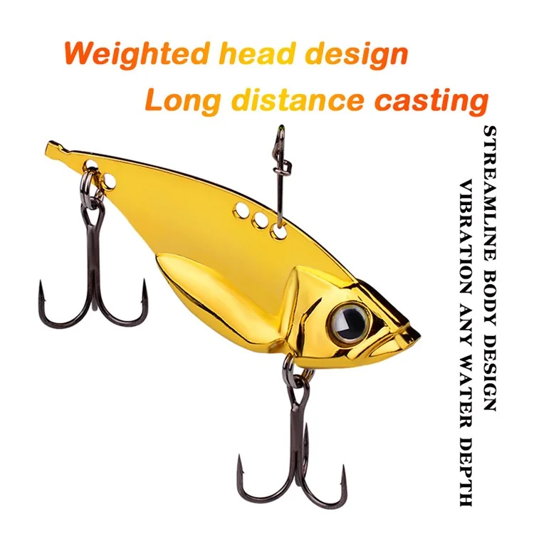 PROBEROS DW520 5Pcs / Set Metal Fishing Lure Set (5g / 7g / 10g / 15g / 20g) - Gold