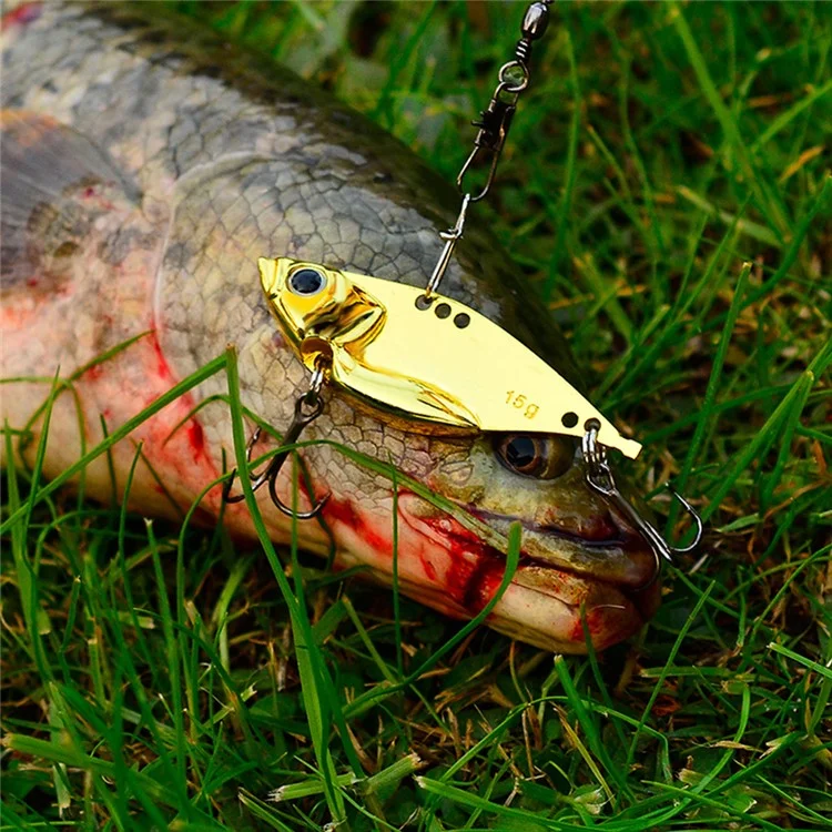 PROBEROS DW520 5Pcs / Set Metal Fishing Lure Set (5g / 7g / 10g / 15g / 20g) - Gold