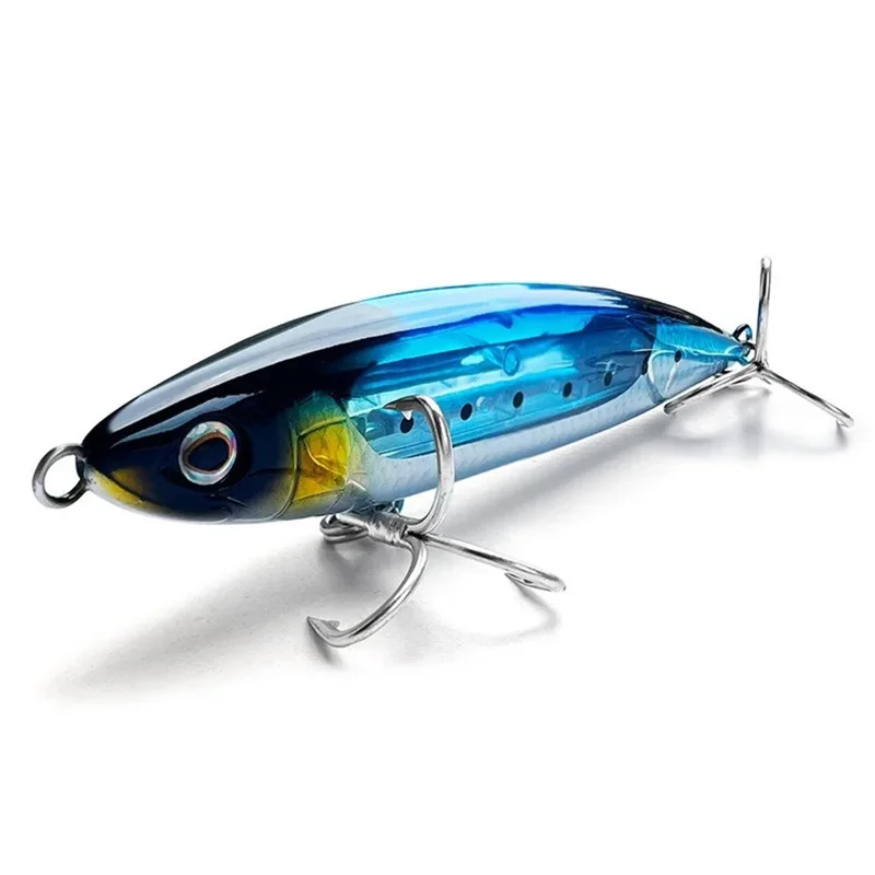15cm 69g Sinkender Angelköder Deep-Sea-Boot Jig-Popper Köder mit 2 Drillingshaken - DMN02