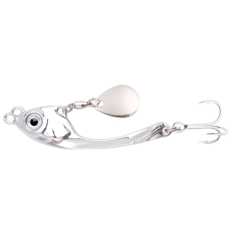 HENGJIA VIB073 6,5cm 15,6g Isca de Vibração de Metal em Forma de Lua Crescente para Pesca de Robalo - Cor 1