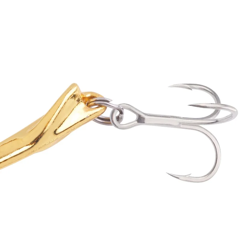 HENGJIA VIB073 6,5cm 15,6g Isca de Vibração de Metal em Forma de Lua Crescente para Pesca de Robalo - Cor 1