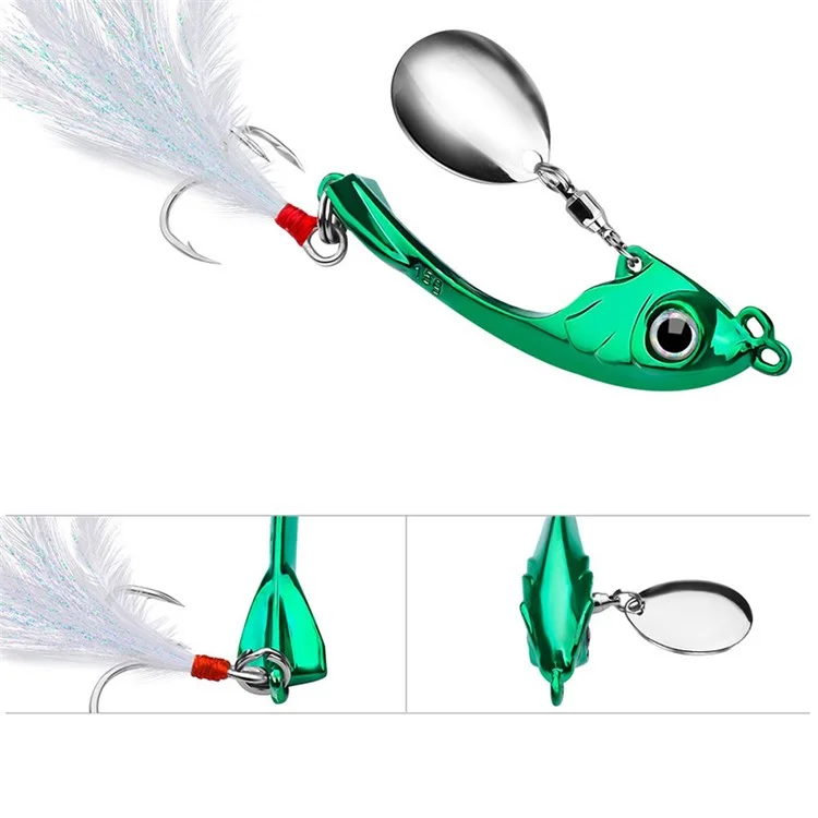 PROBEROS DW570 9g Zinc Alloy Hard Fishing Bait Imitation Fish Fishing Lure - Style E
