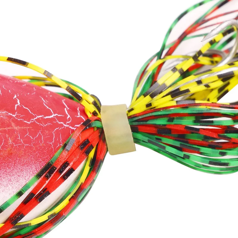 HENGJIA FO032 Leurre de grenouille de surface de 10 cm, 13,5 g, pour pêche au bar, appât artificiel réaliste - Couleur 1