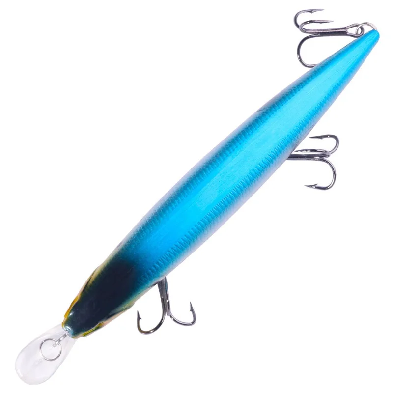 HENGJIA MI173 13.5cm 16g Artificial Minnow Bait with Hook Slow Sinking Fishing Lure for Long Casting - Style 1