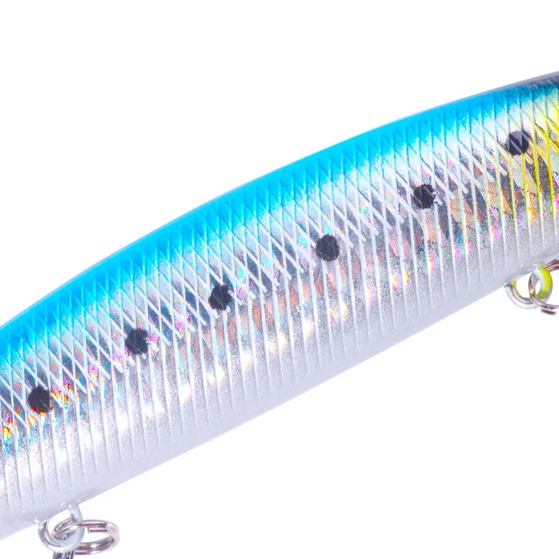 HENGJIA MI173 13.5cm 16g Artificial Minnow Bait with Hook Slow Sinking Fishing Lure for Long Casting - Style 1