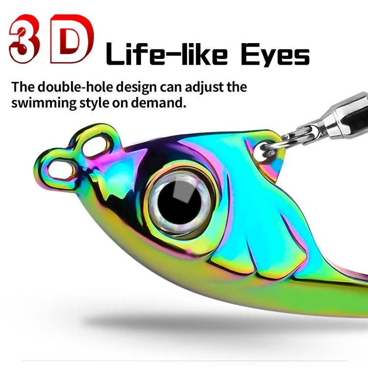 PROBEROS DW570 13g Imitation Fish Zinc Alloy Fishing Bait with Treble Hook - Style A