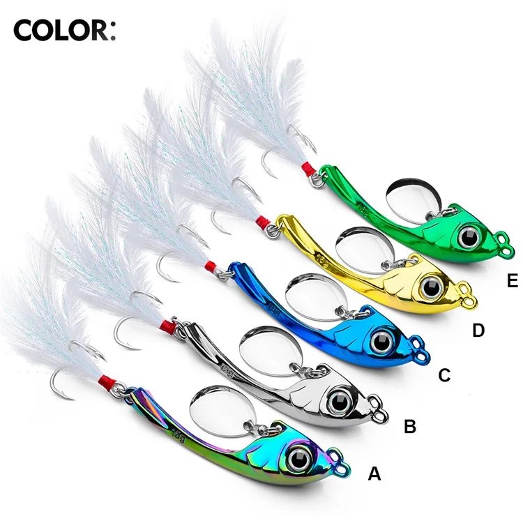 PROBEROS DW570 13g Imitation Fish Zinc Alloy Fishing Bait with Treble Hook - Style A