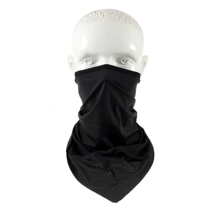 Foulard Bandeau Visage Cycliste Bandeau Sportif Extérieur Triangle Écharpe Rafraîchissante en Soie de Glace - Gris Foncé