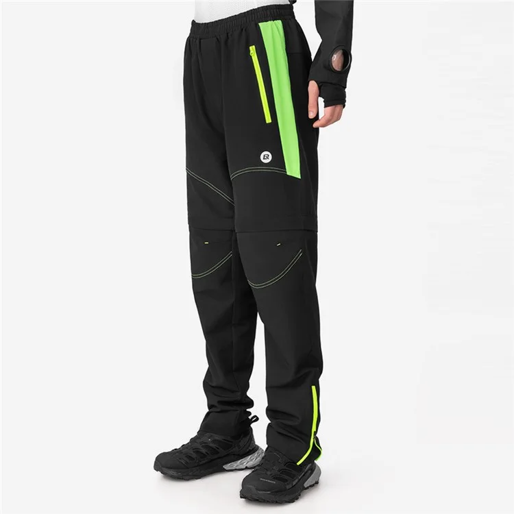 Calças de Ciclismo ROCKBROS YPK049 para Homens, Conversíveis com Zíper, Shorts com Proteção Acolchoada da Boxer - M