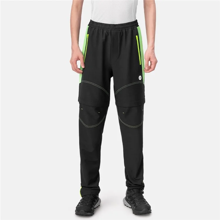 Calças de Ciclismo ROCKBROS YPK049 para Homens, Conversíveis com Zíper, Shorts com Proteção Acolchoada da Boxer - M