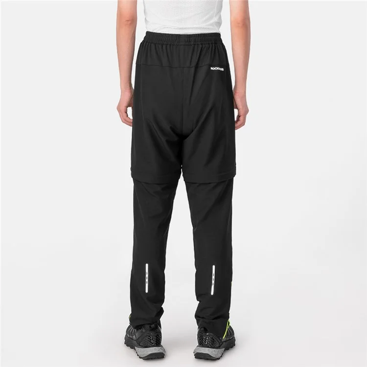 Calças de Ciclismo ROCKBROS YPK049 para Homens, Conversíveis com Zíper, Shorts com Proteção Acolchoada da Boxer - M