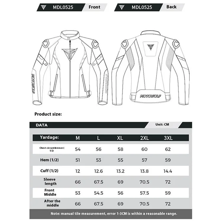 MOTOWOLF 05MDL0525 Warm Motorcycle Riding Leather Jacket Detachable Protection Guard Coat - Red / XL
