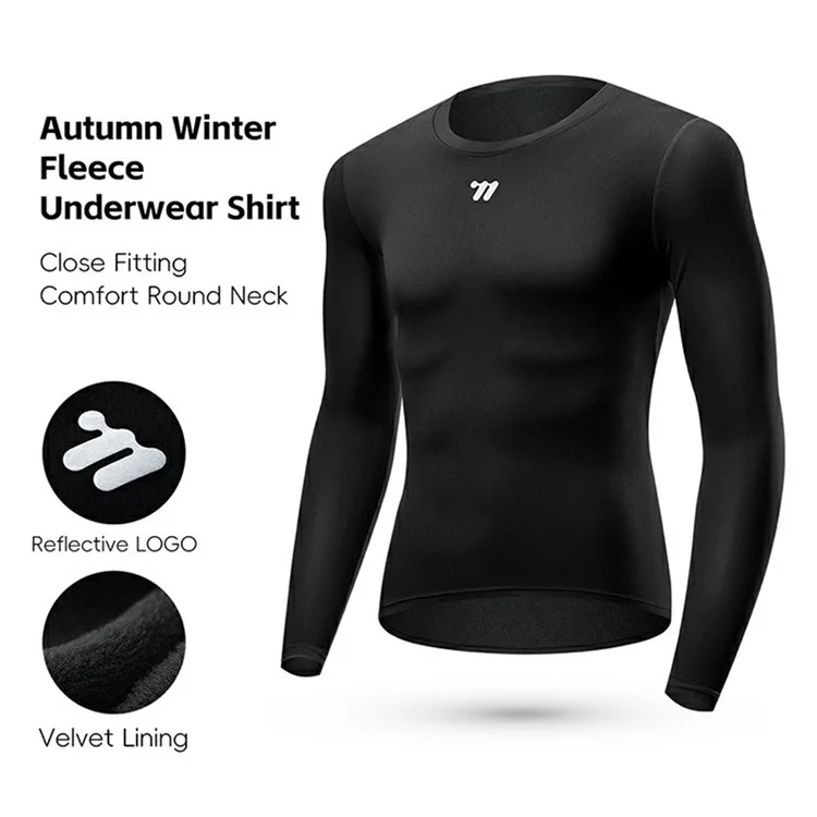 WEST BIKING YP0202339 Maglia intima da ciclismo a maniche lunghe, calda e sportiva - Uomo / S