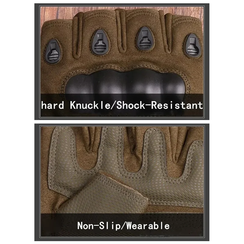 1 Pair Half Finger Gloves Anti-slip Fingerless Glovers for Men Women Fitness Cycling Outdoor Sports - Camouflage  /  XL