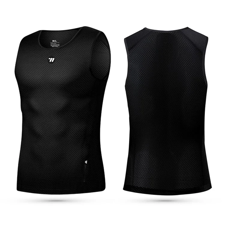 WEST BIKING YP0209024 Mountain Bike Cycling Vest Quick Drying Sleeveless Top Size M / L - Black