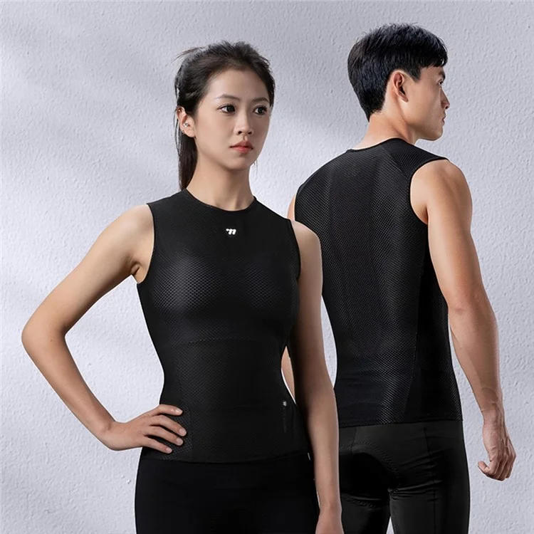 WEST BIKING YP0209024 Mountain Bike Cycling Vest Quick Drying Sleeveless Top Size M / L - Black