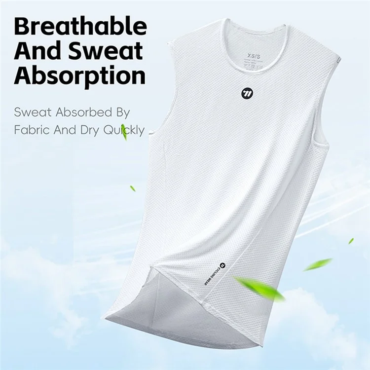 WEST BIKING YP0209024 Mountain Bike Cycling Vest Quick Drying Sleeveless Top Size M / L - Black