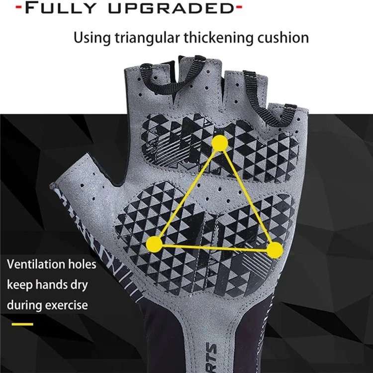 D122 1 Paire de Gants de Cyclisme Taille XL pour l'Été, mi-doigts, Respirants, Antidérapants et de Protection Solaire - Bleu