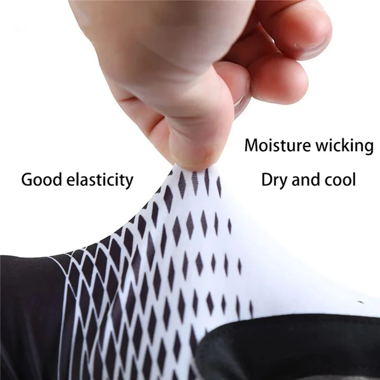 D122 1 Par de Luvas de Ciclismo XXL Tamanho Grande Verão Meio Dedo Respiráveis Antiderrapantes com Proteção Solar - Branco