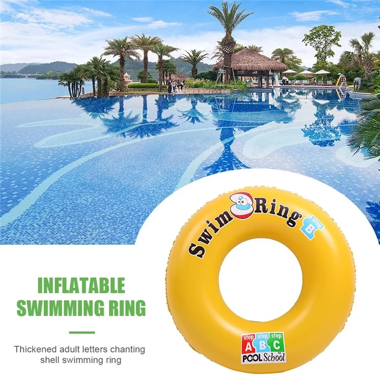 Taille S Anneau de natation gonflable en PVC écologique Alphabet Outil de flottaison pour piscine de plage pour les âges de 3 à 5 ans