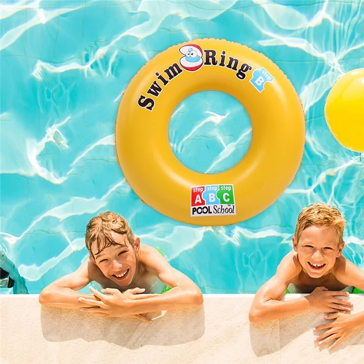Taille S Anneau de natation gonflable en PVC écologique Alphabet Outil de flottaison pour piscine de plage pour les âges de 3 à 5 ans