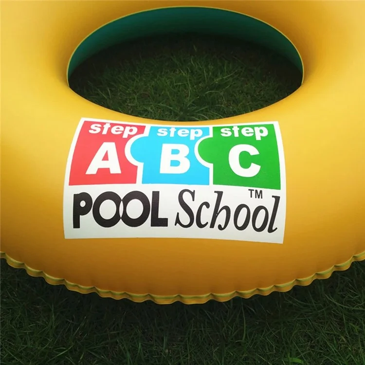 Taille S Anneau de natation gonflable en PVC écologique Alphabet Outil de flottaison pour piscine de plage pour les âges de 3 à 5 ans