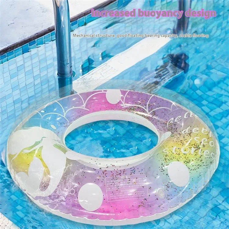 Bouée de natation gonflable motif sirène de dessin animé pour adultes 16+ Tube flottant en PVC