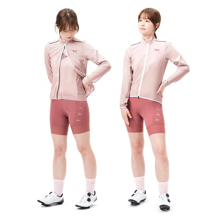 ROCKBROS TVI Series Women Cycling Sports Windbreaker Long Sleeve Breathable Windproof Jacket, Size XS - Pink