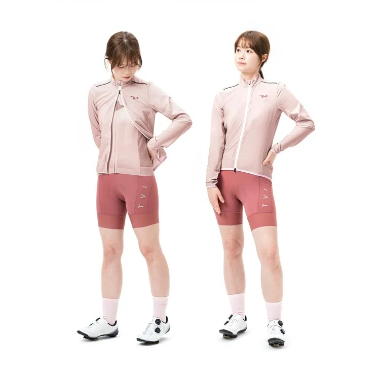 ROCKBROS TVI Series Women Cycling Sports Windbreaker Long Sleeve Breathable Windproof Jacket, Size L - Pink