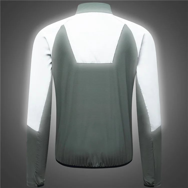 WOSAWE Spring Summer Cycling Jacket Bike Windproof Water Resistant Reflective Climbing Night Running Jacket, Asian L / EU M - Green