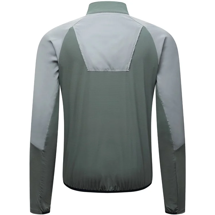 WOSAWE Spring Summer Cycling Jacket Bike Windproof Water Resistant Reflective Climbing Night Running Jacket, Asian 3XL / EU 2XL - Green