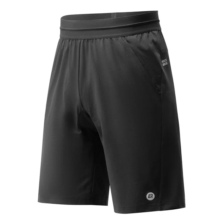 ROCKBROS RK2025-K Summer Cycling Shorts Men Padded Road Bike Casual Sports Short Pants - Black S (EU / XS)