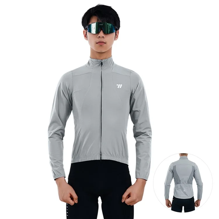 WEST BIKING YP0202341 Winddichte Fahrradjacke für Herren - Leicht, für Sommer und Frühling - Grau, Größe S