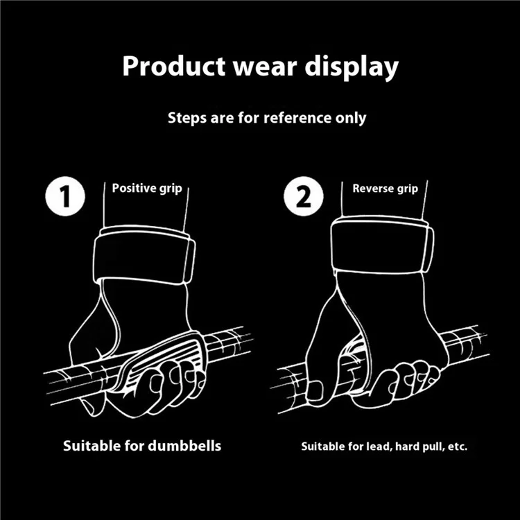 VILICO A0139 1 Pair Weightlifting Strength Training Cowhide Leather Finger Grip Anti Slip Palm Protection Pad - Yellow